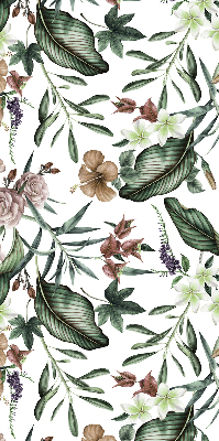 Binnengordijn met exotische natuurprint