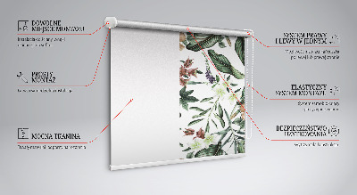 Binnengordijn met exotische natuurprint