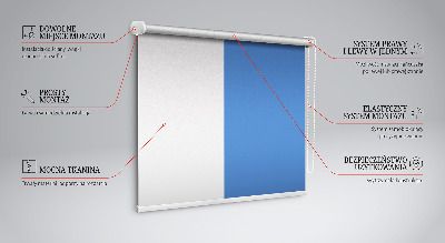 Binnenrolgordijn voor raam in blauw