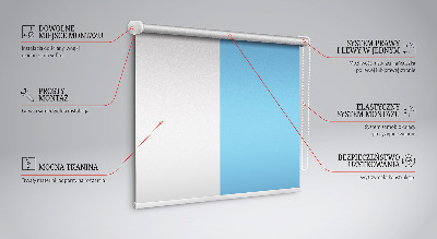 Rolgordijn voor balkondeur blauw