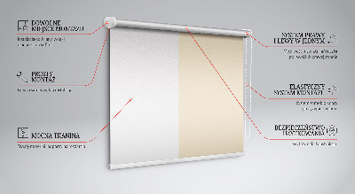 Binnengordijn beige