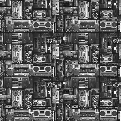 Binnengordijn voor radioluidsprekers
