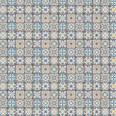 Rolgordijn voor balkondeur mandala