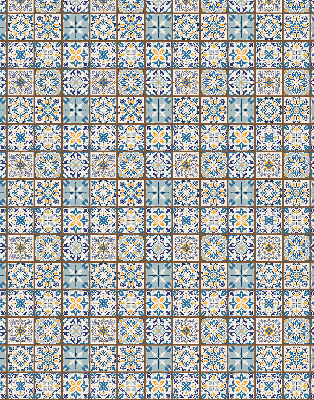 Rolgordijn voor balkondeur mandala