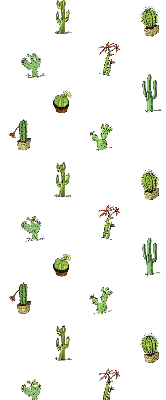 Stoffen rolgordijn met cactussen