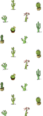 Stoffen rolgordijn met cactussen