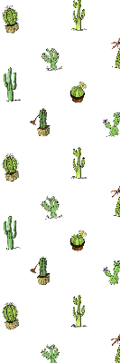 Stoffen rolgordijn met cactussen