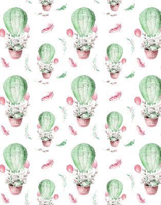 Stoffen rolgordijn in het groen
