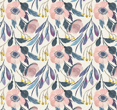 Binnenrolgordijn voor raam met klaprozen
