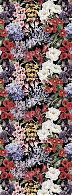 Stoffen rolgordijn met kleurrijke bloemen