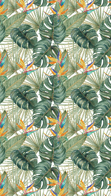 Binnengordijn met tropische planten