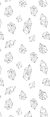 Stoffen rolgordijn met geometrische vormen