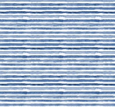 Stoffen rolgordijn geschilderde blauwe strepen