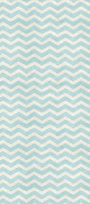 Rolgordijn voor balkondeur in blauwe zigzaglijnen