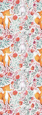 Stoffen rolgordijn met dieren- en plantenmotief