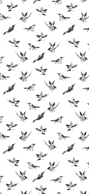 Binnengordijn met vogels