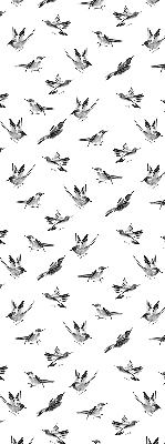 Binnengordijn met vogels