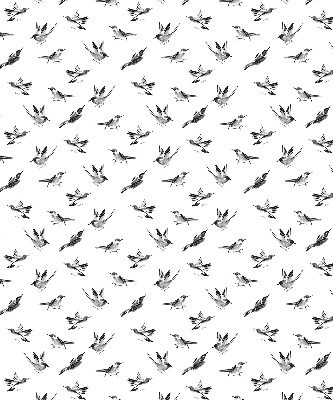 Binnengordijn met vogels