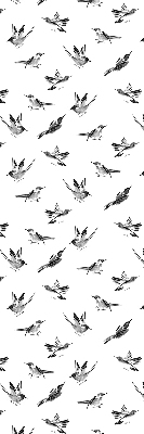 Binnengordijn met vogels
