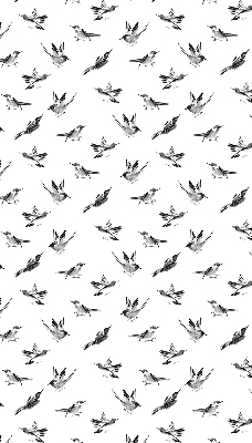 Binnengordijn met vogels