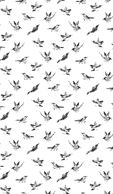 Binnengordijn met vogels