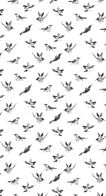 Binnengordijn met vogels