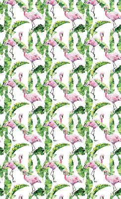 Rolgordijn voor balkondeur met flamingo’s tussen de bladeren