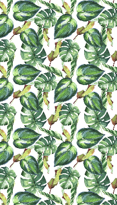 Binnenrolgordijn voor raam met tropische plantenprint