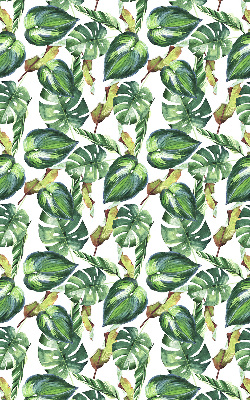 Binnenrolgordijn voor raam met tropische plantenprint