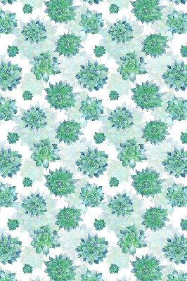 Binnenrolgordijn voor raam in groene bloemenprint