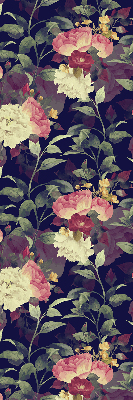 Rolgordijn voor raam met bloemenprint