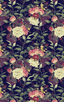 Rolgordijn voor raam met bloemenprint