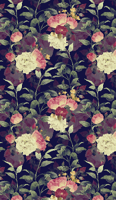 Rolgordijn voor raam met bloemenprint