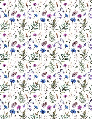Binnenrolgordijn in kleurrijke bloemen
