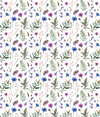 Binnenrolgordijn in kleurrijke bloemen