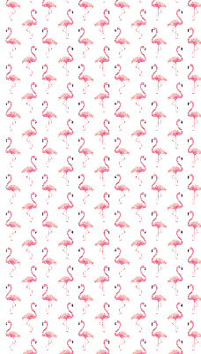 Binnenrolgordijn voor raam met flamingoprint
