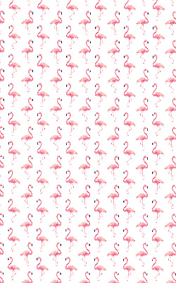 Binnenrolgordijn voor raam met flamingoprint