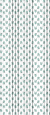 Stoffen rolgordijn met kleine kleurrijke sparren