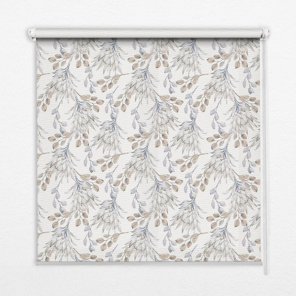 Binnengordijn met witte bloemen