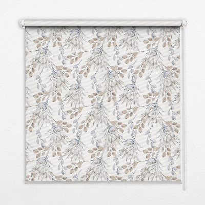 Binnengordijn met witte bloemen