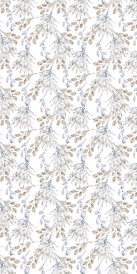 Binnengordijn met witte bloemen