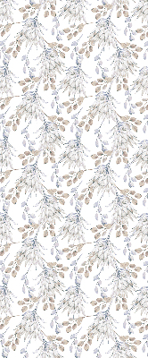 Binnengordijn met witte bloemen