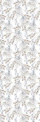 Binnengordijn met witte bloemen