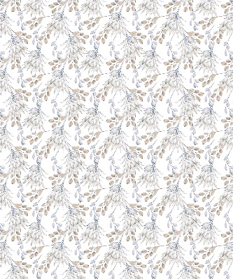 Binnengordijn met witte bloemen