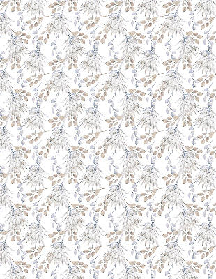 Binnengordijn met witte bloemen