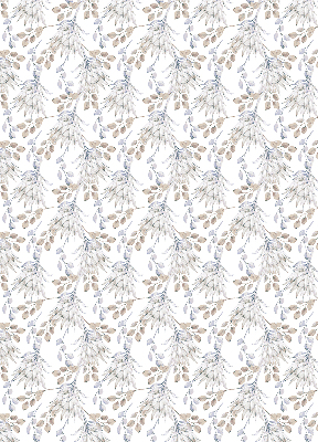 Binnengordijn met witte bloemen