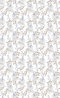 Binnengordijn met witte bloemen