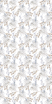 Binnengordijn met witte bloemen