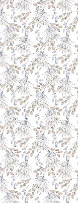 Binnengordijn met witte bloemen