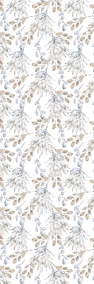 Binnengordijn met witte bloemen
